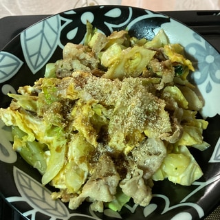 豚肉とキャベツの中華風炒め